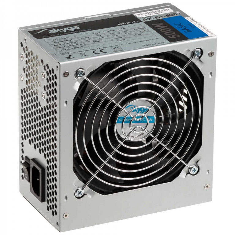 Akyga AK-B1-500 enhed til strømforsyning 500 W 20+4 pin ATX ATX Grå