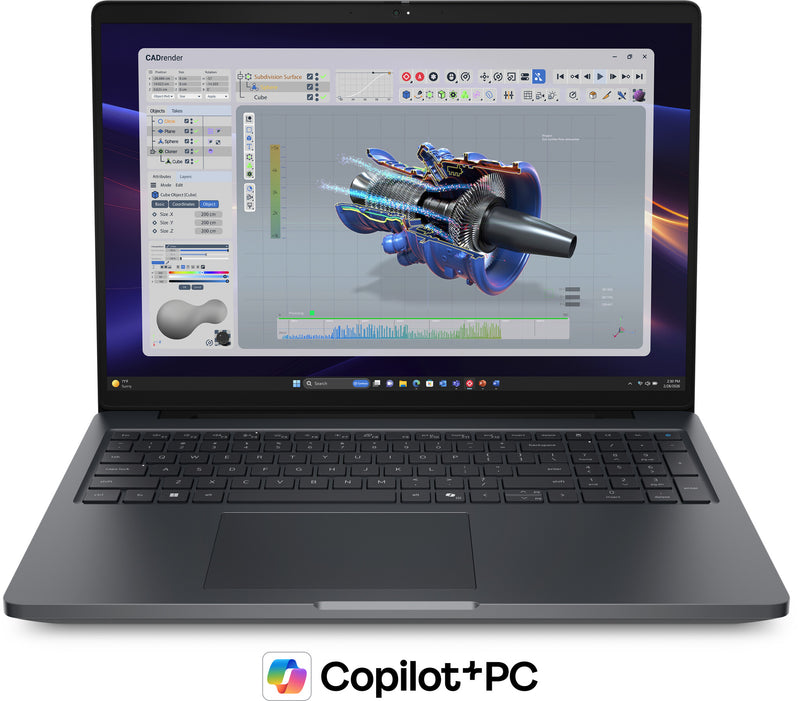 DELL Pro Precision 5 16 PW516261 Copilot+ PC Intel Core Ultra 9 386H Laptop 40,6 cm (16") Full HD+ 64 GB LPDDR5x-SDRAM 1 TB SSD NVIDIA RTX PRO 2000 Blackwell Wi-Fi 7 (802.11be) Windows 11 Pro Sort Nordisk