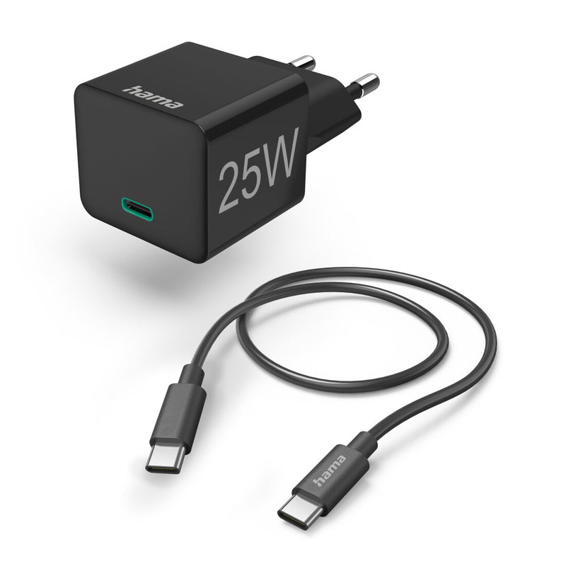 Hama 00125126 oplader til mobil enhed Smartphone, Tablet Sort Vekselstrøm Hurtig opladning Indendørs