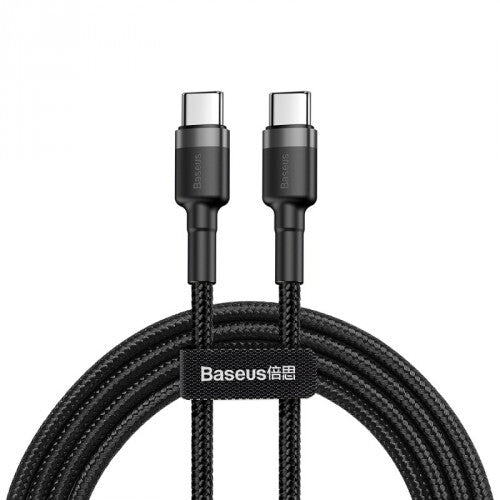 Baseus Cafule USB-kabel 1 m USB C 0,48 Gbit/sek. 60 W Sort, Grå