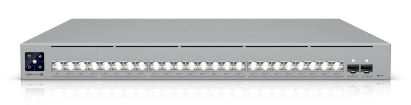 Ubiquiti UniFi Pro XG 24 PoE Administreret L2/L3 10G Ethernet (100/1000/10000) Strøm over Ethernet (PoE) 1U Grå