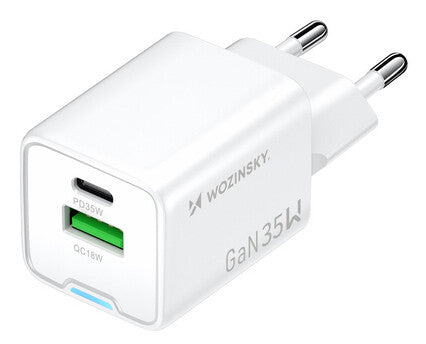 Wozinsky WWC-35W Universel Hvid Vekselstrøm Hurtig opladning Indendørs
