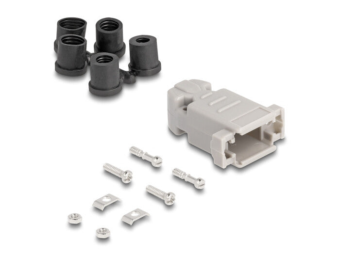 DeLOCK 67027 kabelforskruning Sort, Grå Plast 1 stk