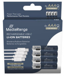 MediaRange MRBAT160 husholdningsbatteri Genopladeligt batteri AAA Lithium-Ion (Li-Ion)