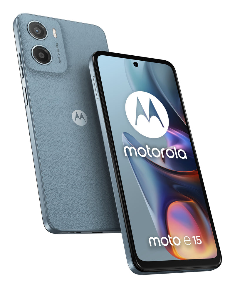 Motorola moto e15 16,9 cm (6.67") Dual SIM Android 14 Go edition 4G USB Type-C 2 GB 64 GB 5200 mAh Blå