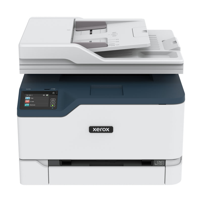 Xerox C235, A4, 22 ppm trådløs kopi/print/scan/fax PS3 PCL5e/6, ADF, 2 magasiner, i alt 251 ark