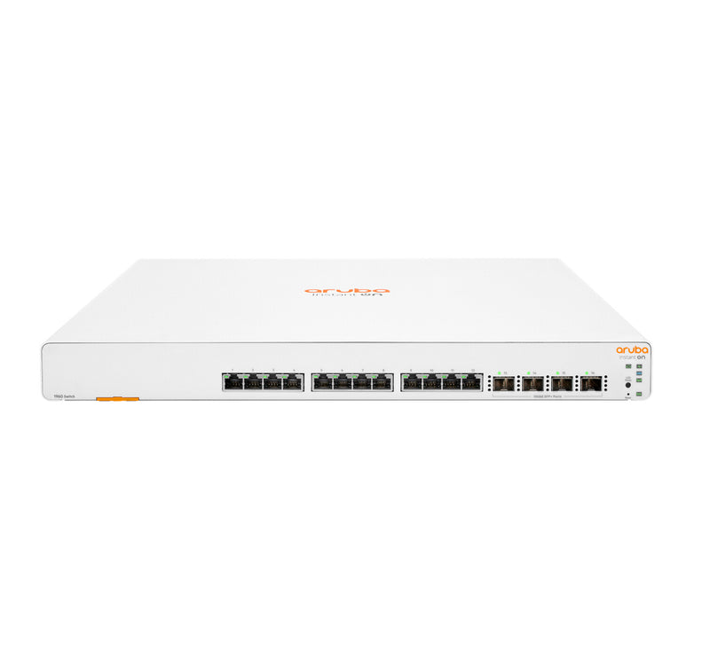 HPE Aruba Networking Aruba Instant On 1960 12XGT 4SFP+ Administreret L2+ Gigabit Ethernet (10/100/1000) 1U