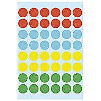 HERMA Multi-purpose labels ø 12 mm colours assorted 240 pcs. selvklæbende etiket