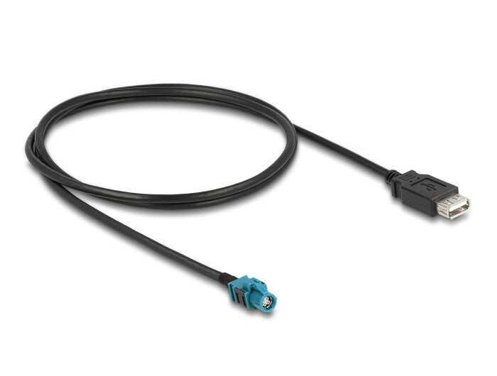 DeLOCK 90563 koaxial kabel 1 m HSD Z USB A Sort