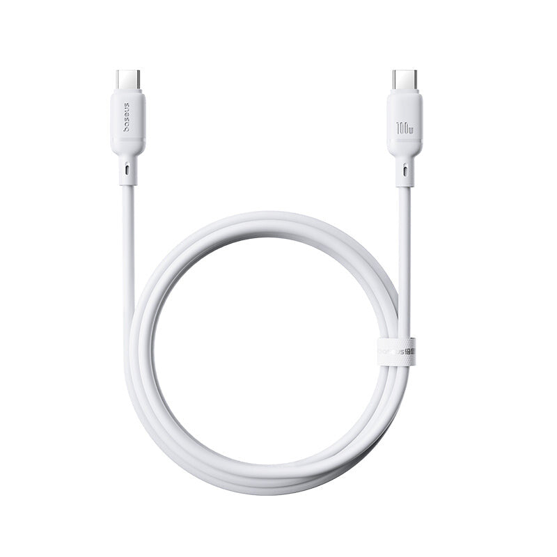 Baseus P10377704213-00 USB-kabel USB 3.2 Gen 1 (3.1 Gen 1) 1 m USB C 0,48 Gbit/sek. 100 W Hvid