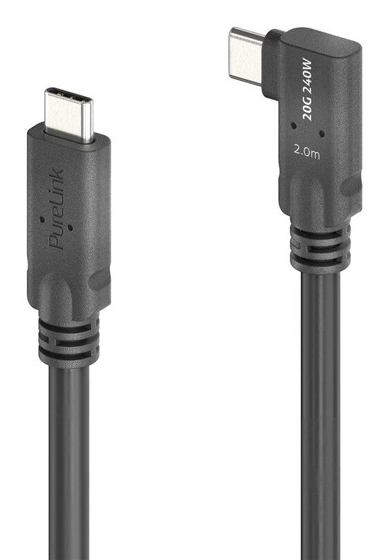 PureLink PureInstall MicroX4 USB-kabel USB4 Gen 2x2 2 m USB C 20 Gbit/sek. 240 W Sort