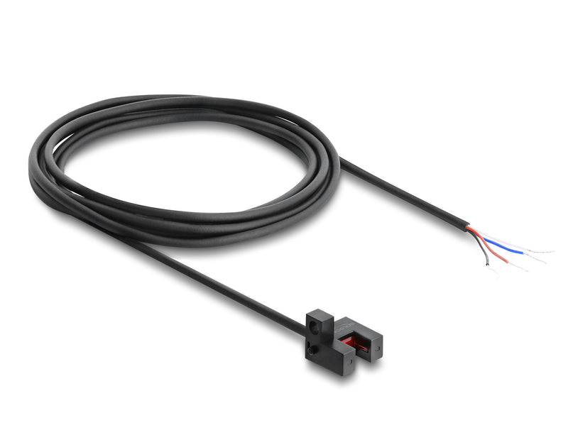 DeLOCK 91870 fotoelektrisk sensor Sort Polykarbonat (PC), Acrylonitrilbutadienstyren