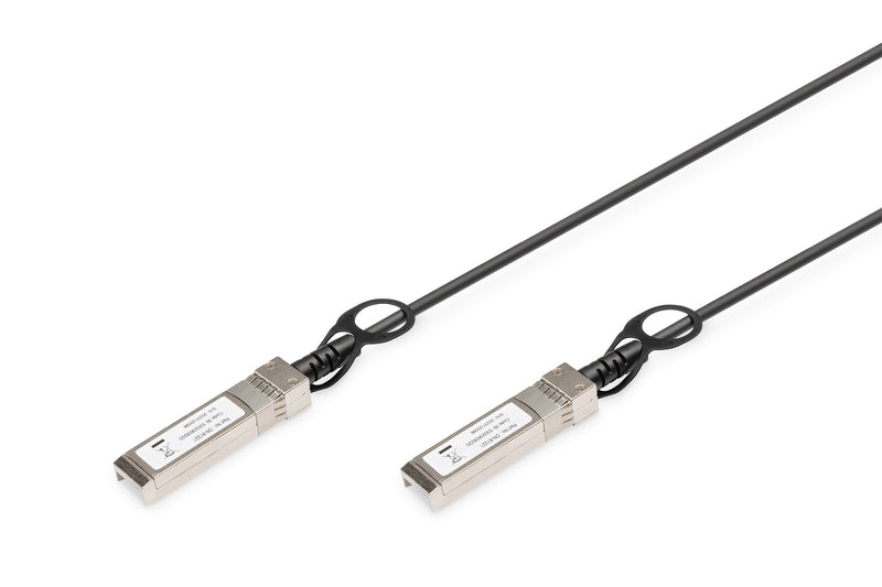 Digitus DN-81221 InfiniBand og fiberoptisk kabel 1 m SFP+ Sort