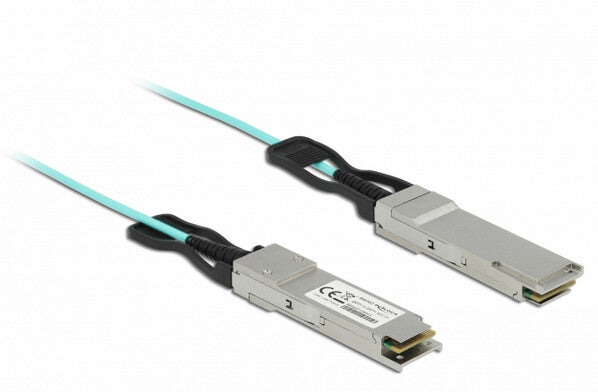 DeLOCK 84048 InfiniBand og fiberoptisk kabel 5 m QSFP+ Turkisfarve