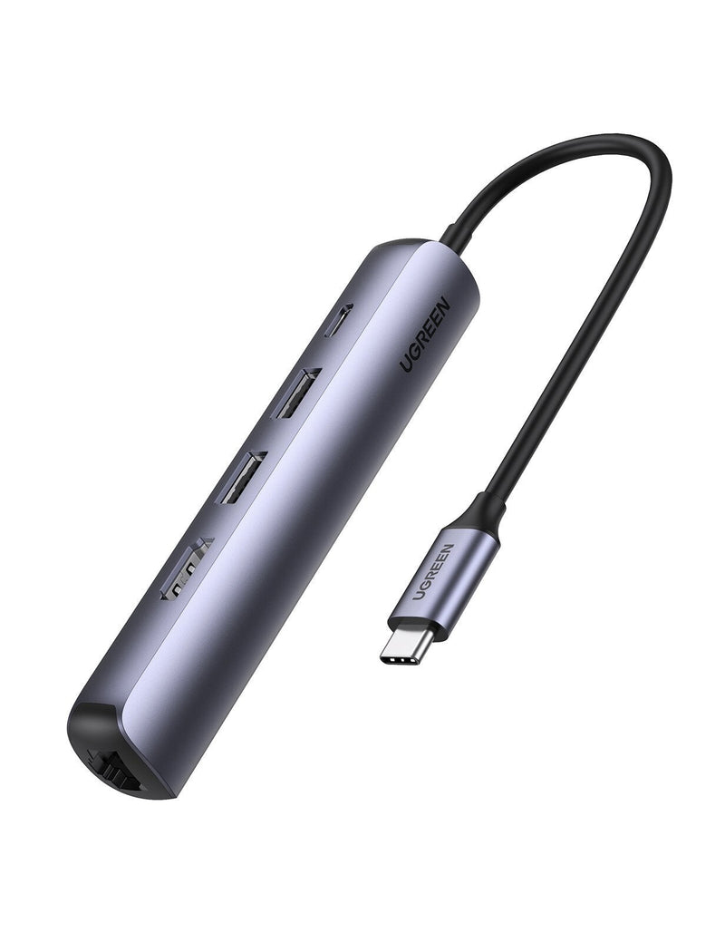 Ugreen 10919 dockingstation Ledningsført USB 3.2 Gen 1 (3.1 Gen 1) Type-C Grå