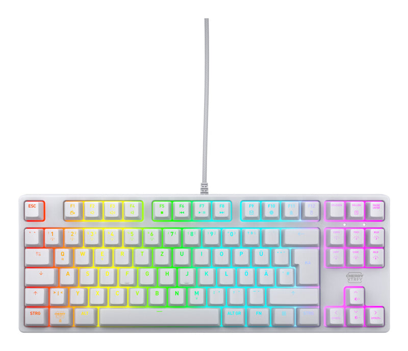 CHERRY K4V2 TKL tastatur Spil USB QWERTZ Tysk Hvid