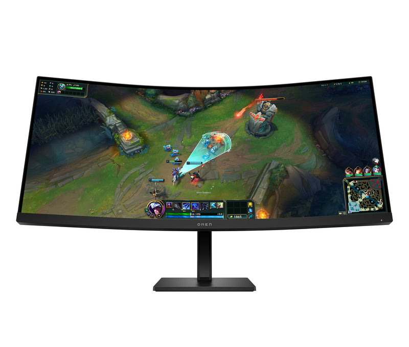 HP OMEN LCD 34c G2 curved VA 34 86,4 cm WQHD 3440x1440 1ms 185 Hz 400 nits2xHDMIDPVESA computerskærm 86,4 cm (34") 3440 x 1440 pixel Wide Quad HD Sort