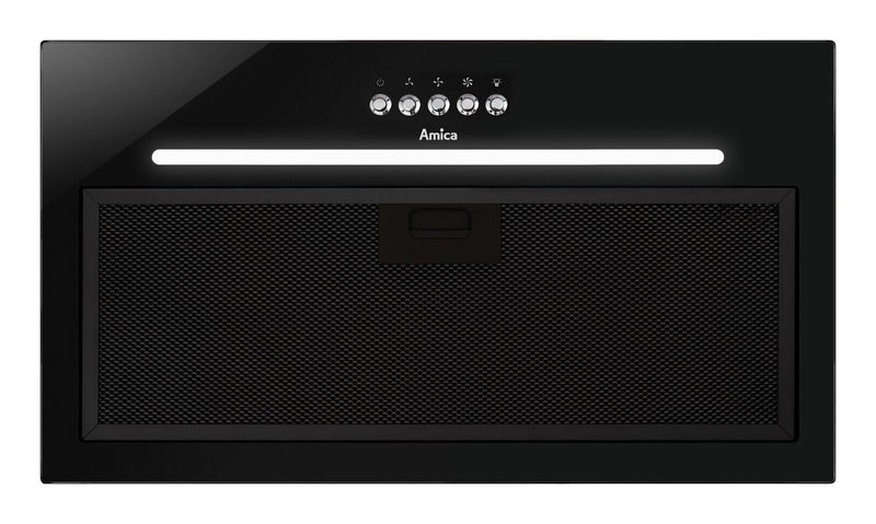Amica OMP6255BG emhætte Indbygget Sort 389 m³/t
