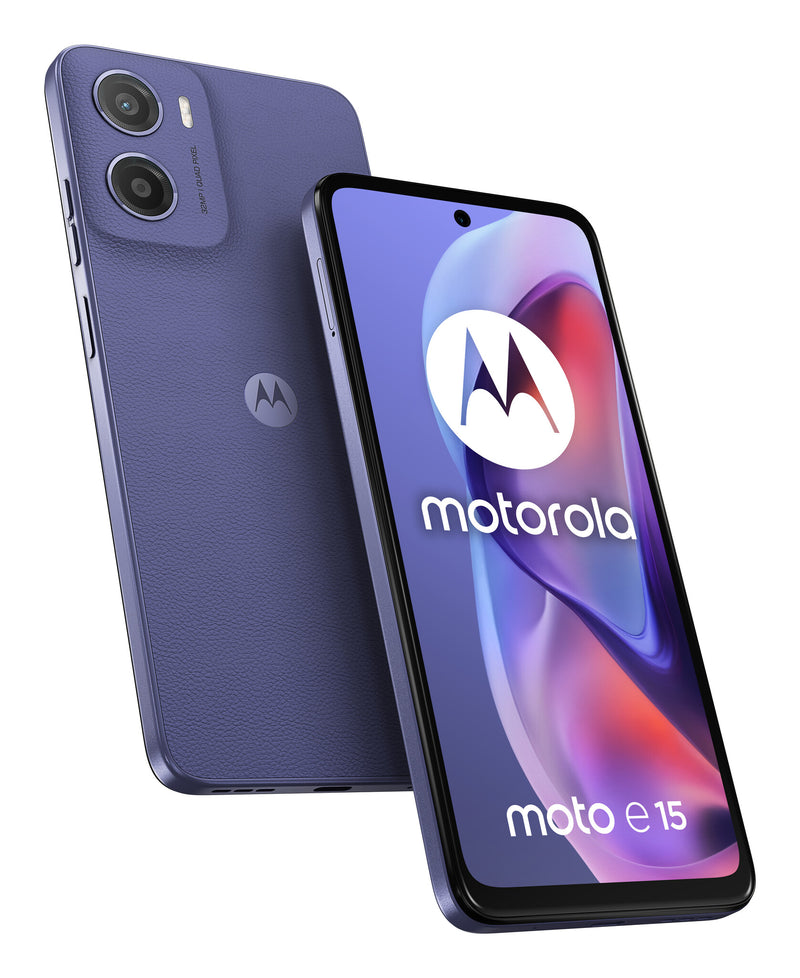 Motorola moto e15 16,9 cm (6.67") Dual SIM Android 14 Go edition 4G USB Type-C 2 GB 64 GB 5200 mAh Lavendel