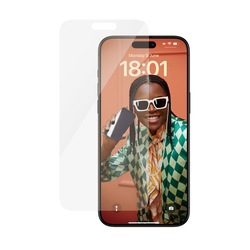 PanzerGlass ® Skærmbeskyttelse iPhone 15 Pro Max | Classic Fit