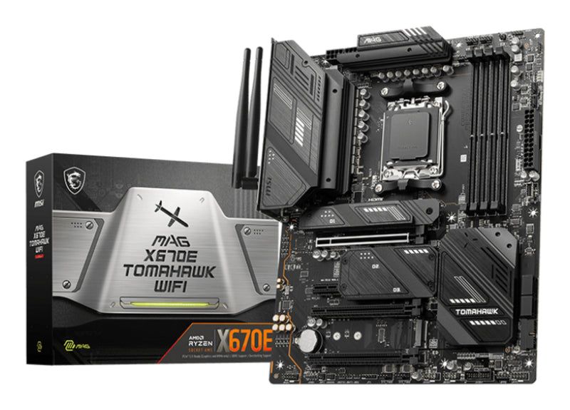 MSI MAG X670E TOMAHAWK WIFI bundkort AMD X670 Sokkel AM5 ATX