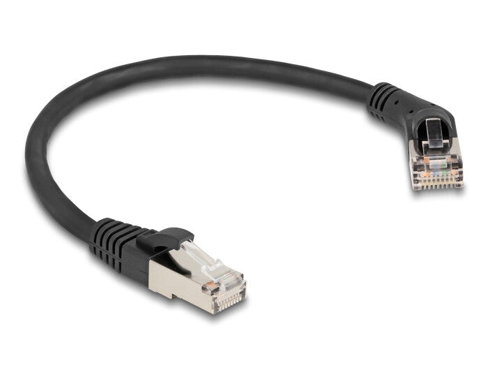 DeLOCK 80487 netværkskabel Sort 0,25 m Cat6a S/FTP (S-STP)