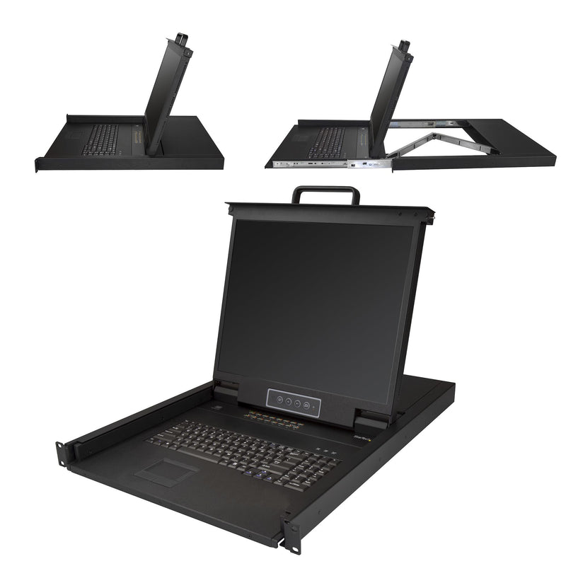 StarTech.com RKCONS1916K rack-konsol 48,3 cm (19") 1280 x 1024 pixel Sort 1U