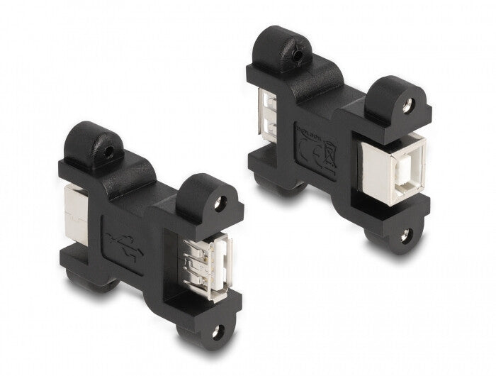 DeLOCK 66076 kabel kønsskifter USB A USB B Sort