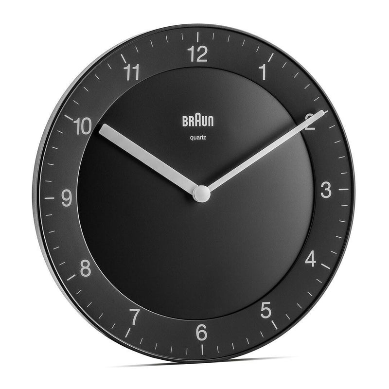 Braun BC 06 B Quarzwanduhr analog schwarz Kvartsur Cirkel Sort