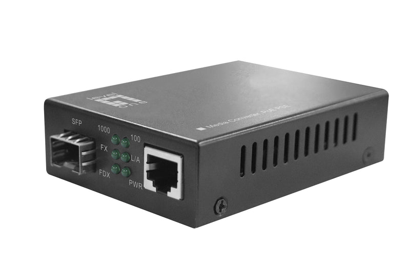 LevelOne GVT-2012 netværksomformer til medie 1000 Mbit/s Grå