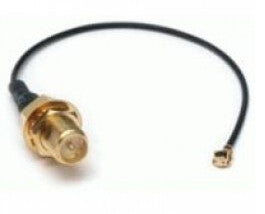 ALLNET 0.1m, U.FL/R-SMA koaxial kabel 0,1 m Sort