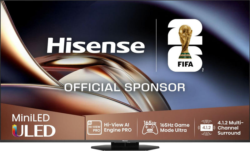 Hisense 55U8Q 139,7 cm (55") 4K Ultra HD Smart TV Wi-Fi Sort 700 cd/m²