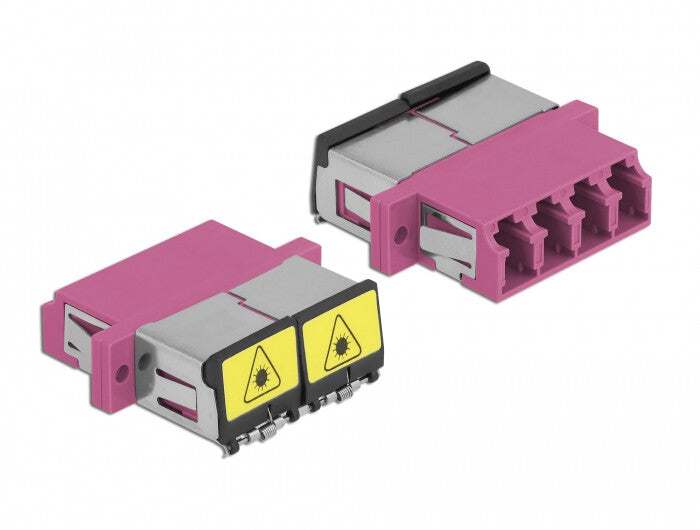 DeLOCK 86906 fiber adapter LC/LC 1 stk Violet