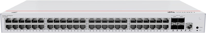 HUAWEI eKit S310 Series S310-48P4X Administreret L2+ Gigabit Ethernet (10/100/1000) Strøm over Ethernet (PoE) 1U Grå