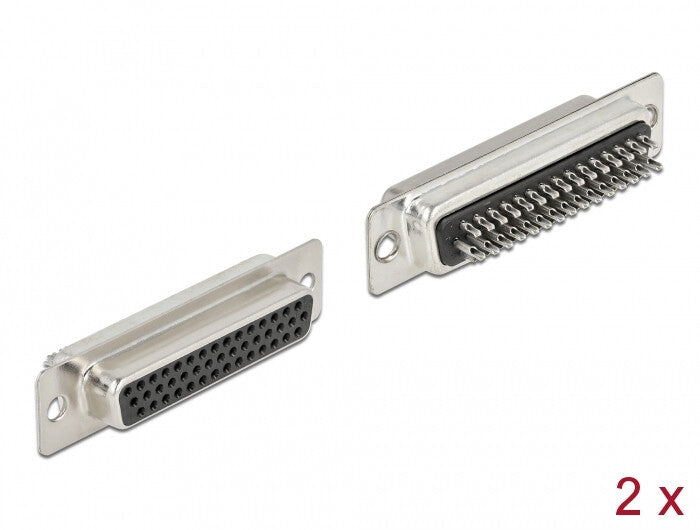 DeLOCK 66718 kabelsamler D-Sub HD 44 pin Sort, Sølv