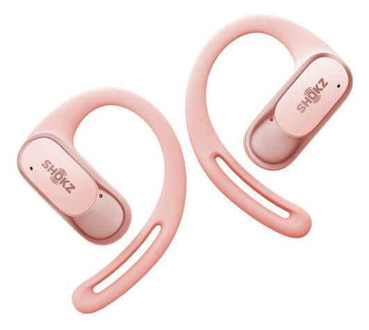 SHOKZ OpenFit Air Headset Trådløs Ørekrog Opkald/Musik/Sport/Hverdag Bluetooth Lyserød