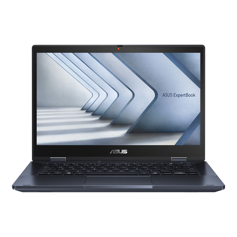 ASUS ExpertBook B3 Flip B3402FVA-EC2616X Intel Core 5 120U Hybrid (2-i-1) 35,6 cm (14") Berøringsskærm Fuld HD 16 GB DDR4-SDRAM 512 GB SSD Wi-Fi 6 (802.11ax) Windows 11 Pro Tysk Sort
