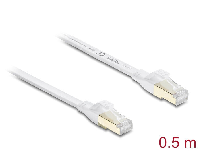 DeLOCK 81024 netværkskabel Hvid 0,5 m Cat8.1 U/FTP (STP)