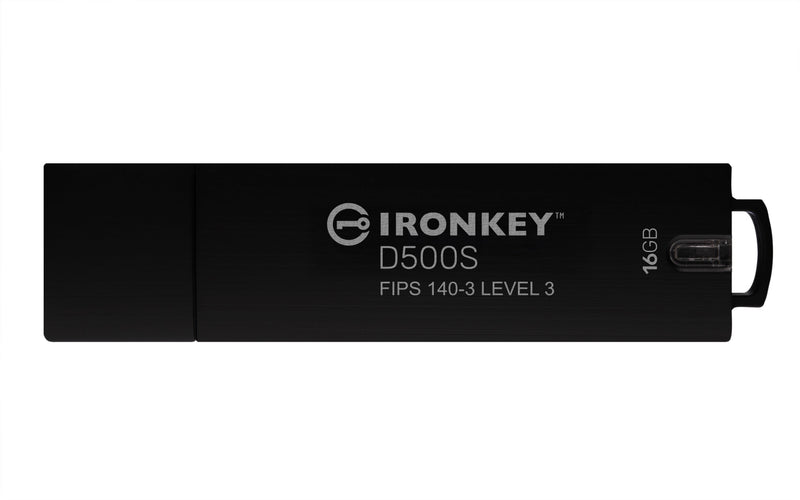 Kingston Technology IronKey 16 GB D500S FIPS 140-3, niv. 3 AES-256