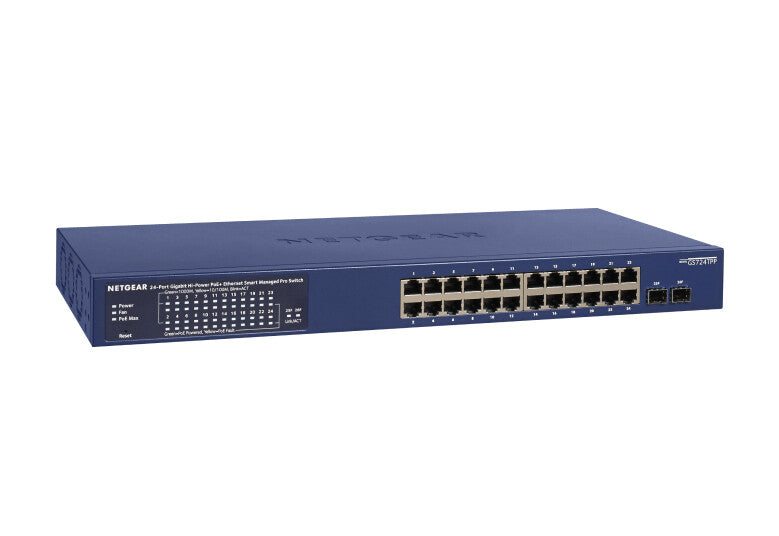 NETGEAR GS724TP-300EUS netværksswitch Administreret L2/L3/L4 Gigabit Ethernet (10/100/1000) Strøm over Ethernet (PoE) Blå