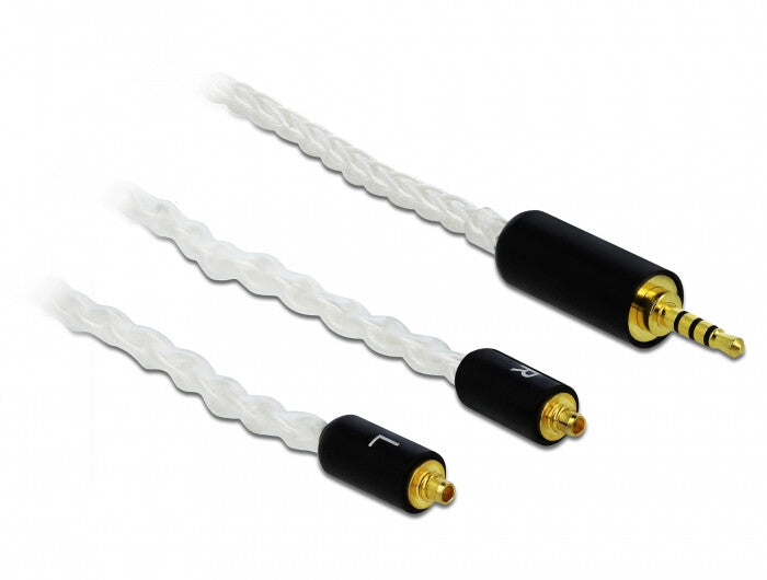 DeLOCK 85848 lydkabel 1,2 m 2.5mm 2x MMCX Hvid