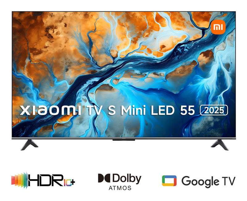 Xiaomi TV S Mini LED 55 139,7 cm (55") 4K Ultra HD Smart TV Wi-Fi Sort 1200 cd/m²
