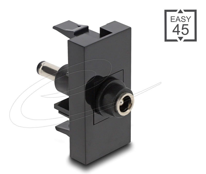 DeLOCK Easy 45 stikkontakt Sort