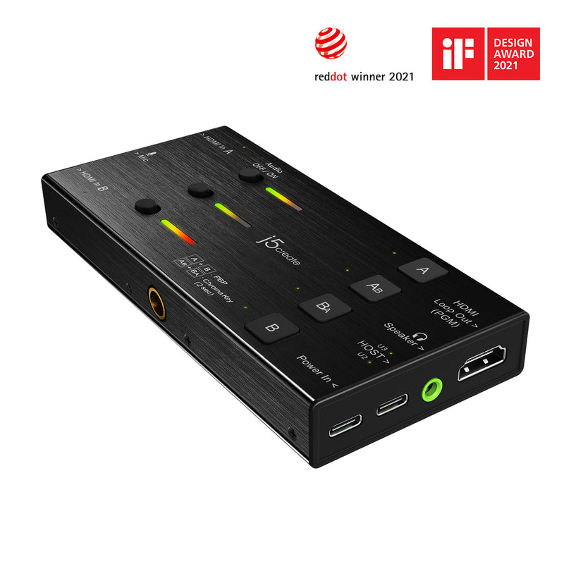 j5create JVA06-N Dobbelt HDMI™-videooptagelseskort