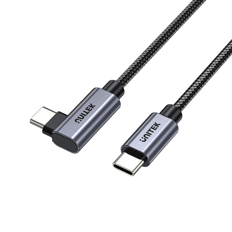 UNITEK C14123BK-3M USB-kabel USB 2.0 USB C 480 Gbit/sek. 100 W Sort, Grå