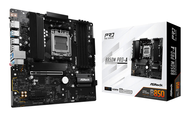 Asrock B850M Pro-A AMD B850 Sokkel AM5 micro ATX