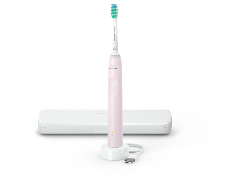 Philips 3100 series HX3673/11 Sonisk eltandbørste + rejseetui - Rose