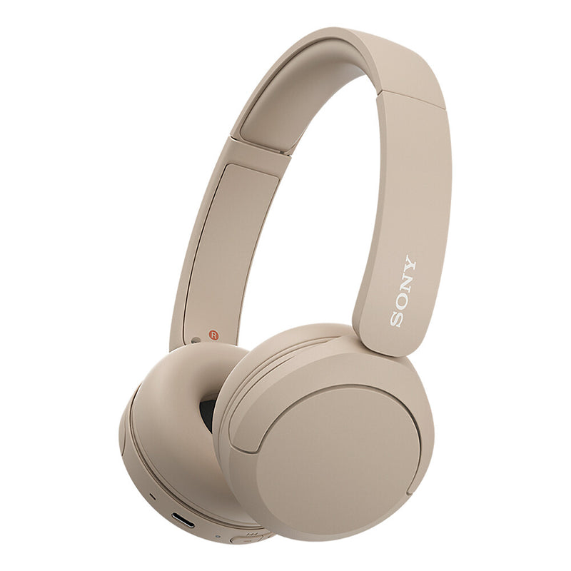 Sony WH-CH520 Headset Trådløs Opkald/musik USB Type-C Bluetooth Opladningsstativ Cremefarvet
