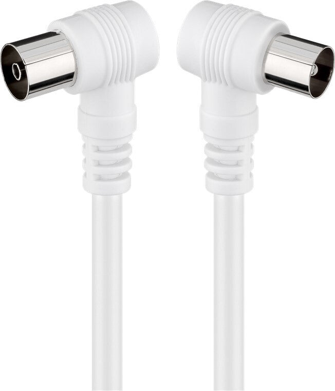 Goobay 11520 koaxial kabel 1,5 m Koaksial Hvid