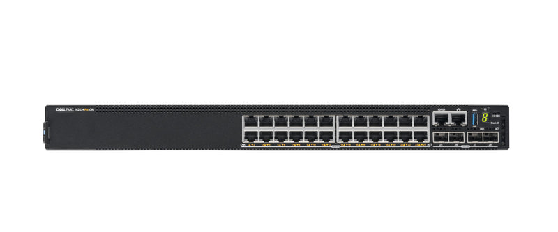 DELL N2224PX-ON Administreret L3 2.5G Ethernet (100/1000/2500) Strøm over Ethernet (PoE) 1U Sort